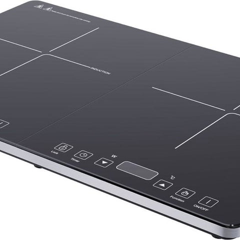 Royal Swiss ® - Inductie Kookplaat - Vrijstand - 2 pits - Elektrische kookplaat - 2000 + 1500W - Touch control