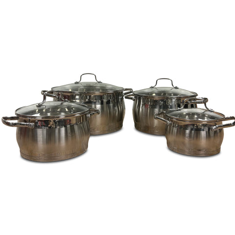 Royal Swiss - Pannenset 8-delig RVS