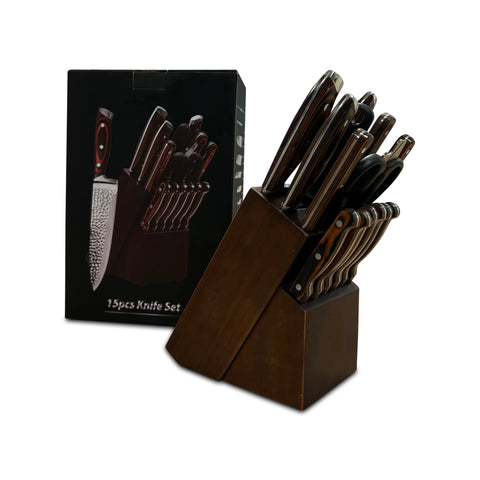 Royal Swiss - Messenset Groot 15-delig Ultra Scherp RVS