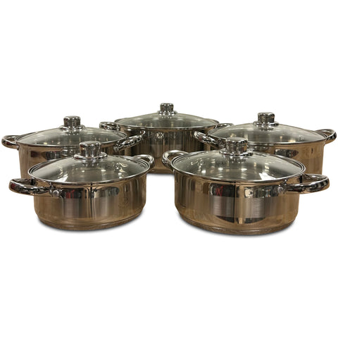 Royal Swiss - Pannenset 10-delig RVS