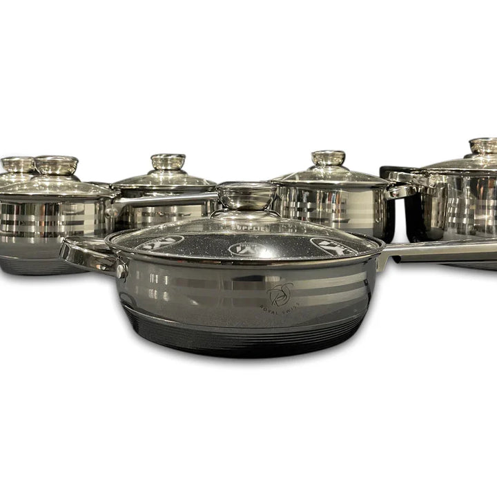 Royal Swiss - Pannenset 12-delig RVS