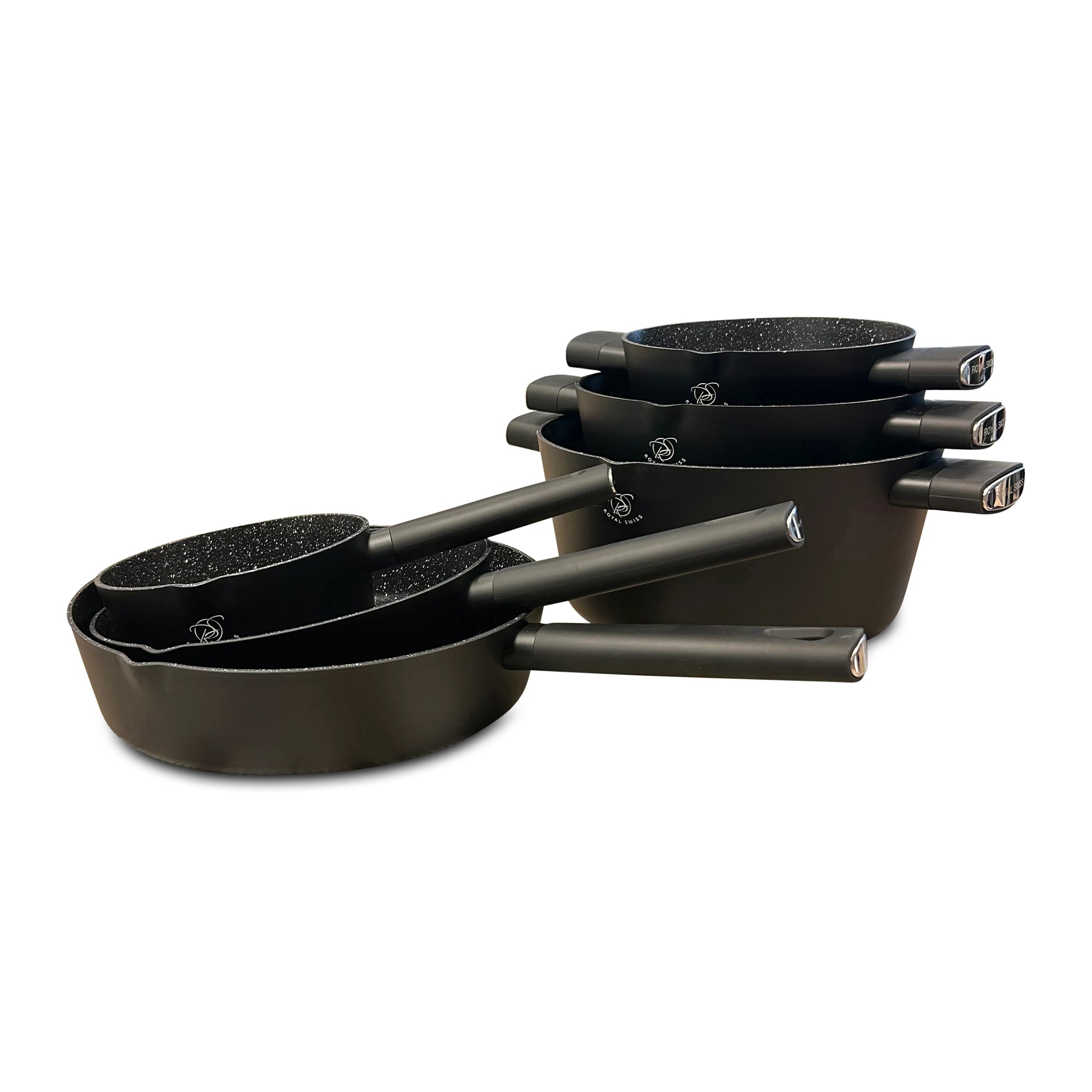 Royal Swiss® Set potten en pannen, 2 afneembare Royal Swiss® Set potten en pannen, 2 afneembare