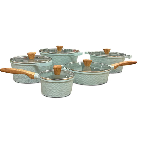 Royal Swiss - pannenset marmeren antiaanbaklaag 12 -delig