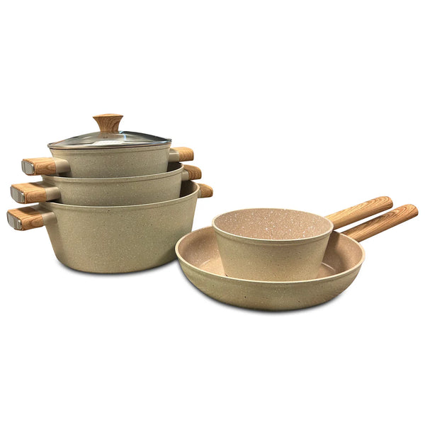 Royal Swiss - Forged Pannenset 11-delig Beige - PFAS-vrij