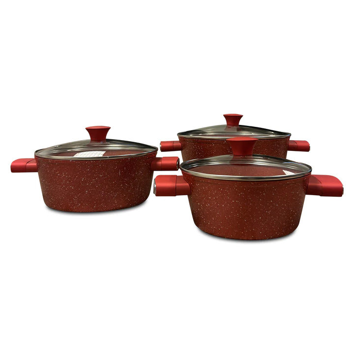 Royal Swiss - Forged Pannenset 11-delig Rood - PFAS-vrij