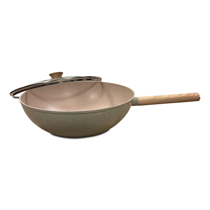 Royal Swiss - Aluminium Wokpan 32cm Beige